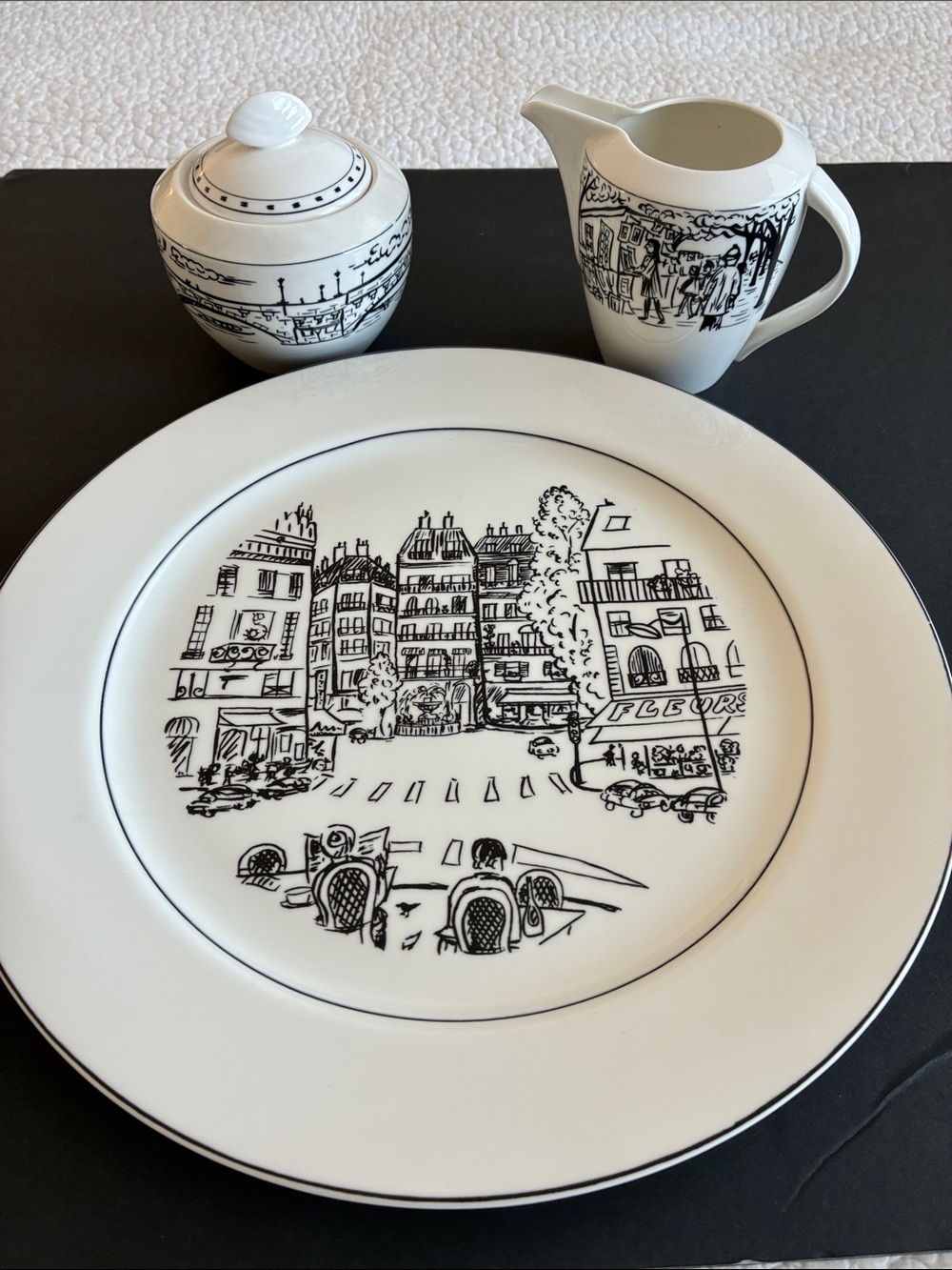Mikasa White Dinnerware Backstamp with Black Logo and Text